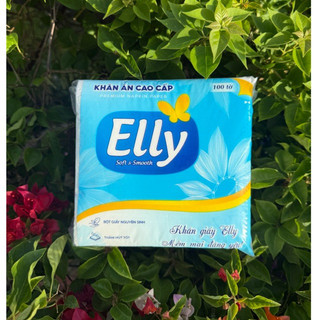 [ combo 30 gói ] Giấy ăn ELLY XANH nguyên liệu chuẩn nhập khẩu dai mềm mịn an toàn cho mọi sinh hoạt