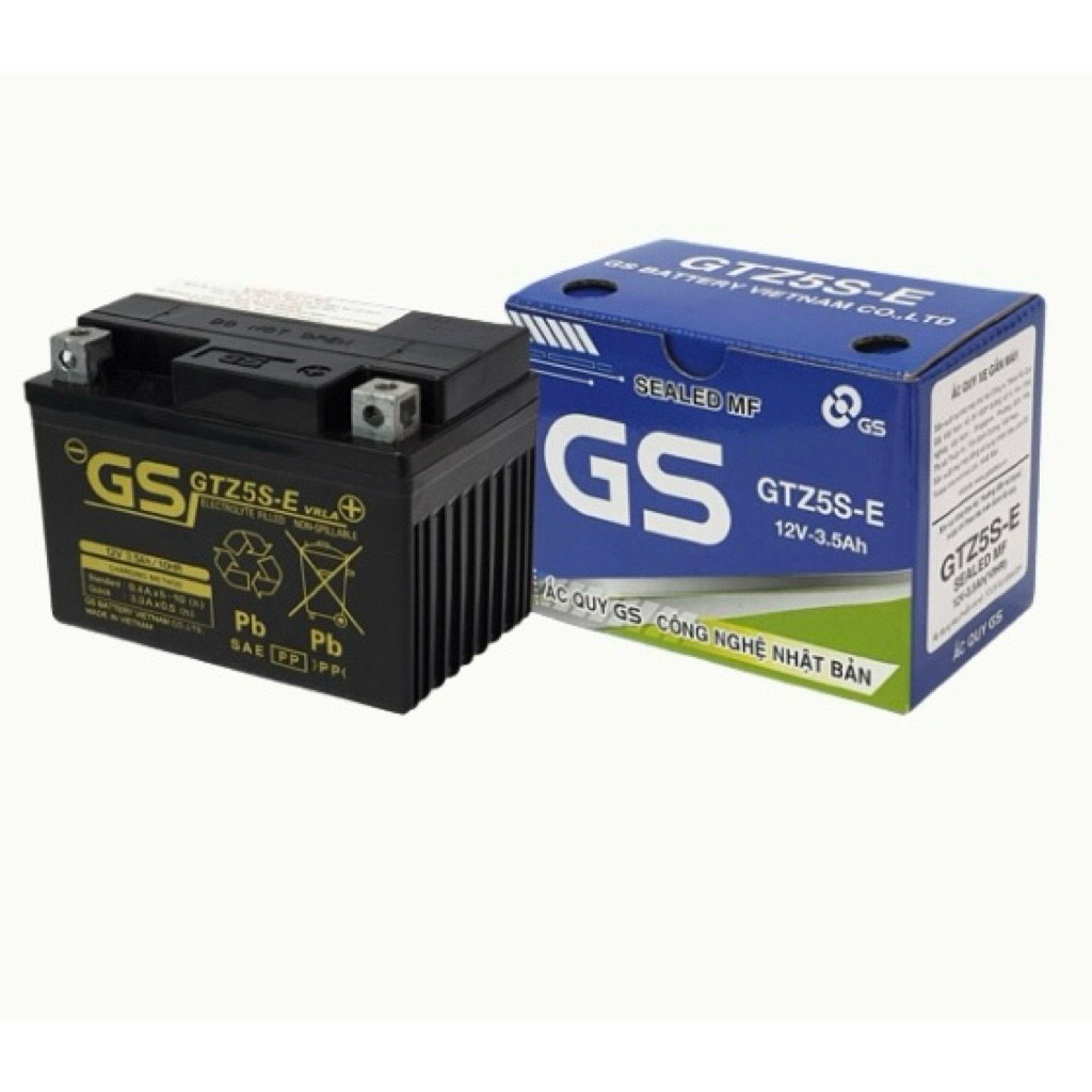 Ắc Quy GS GTZ5S-E 12V 3.5Ah Cho Xe Air Blade, Click, Wave, Future, Exciter, Sirius, Janus – Ắc Quy X