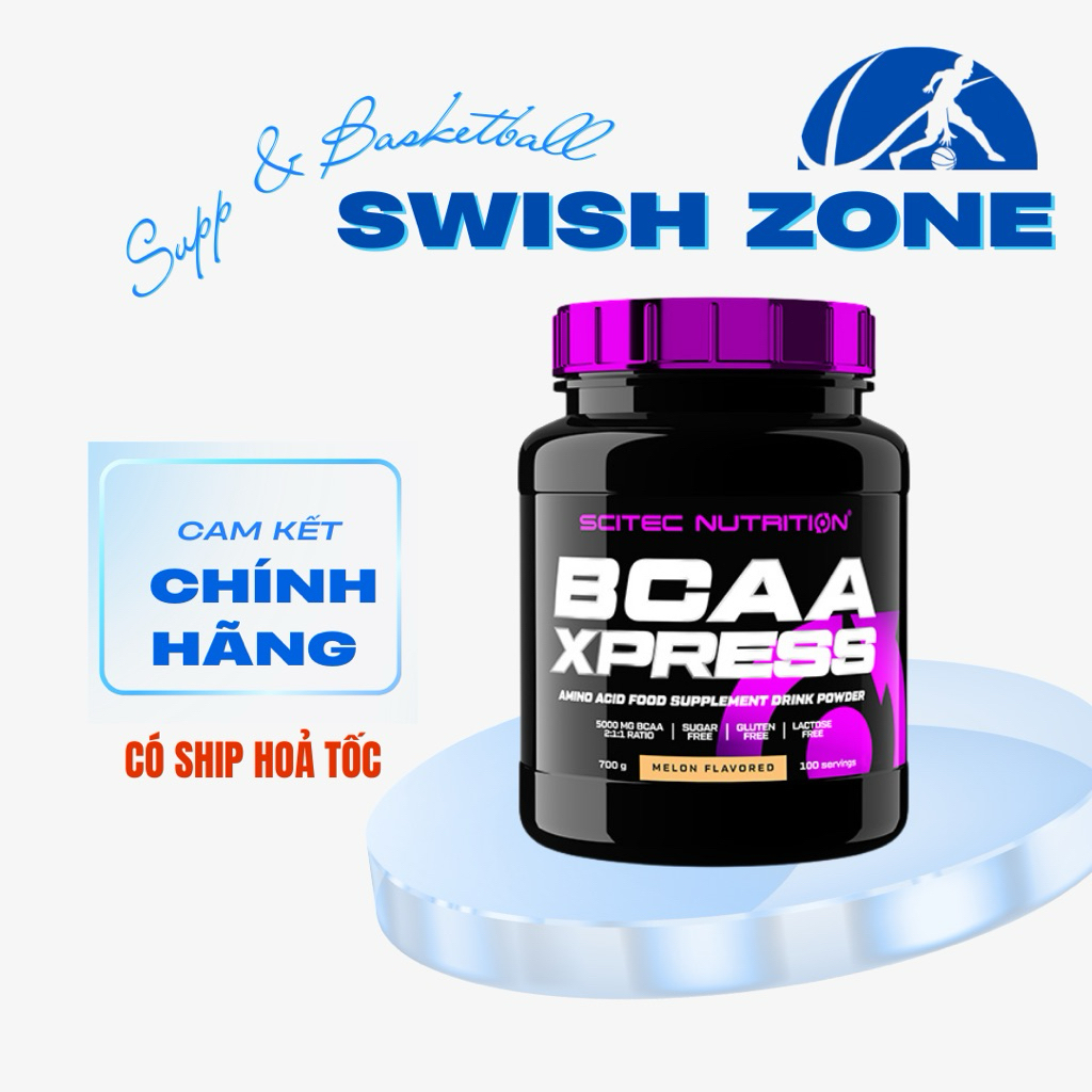 BCAA Xpress 700g Scitec Nutrition, BCAA nguyên chất phục hồi và phát triển cơ