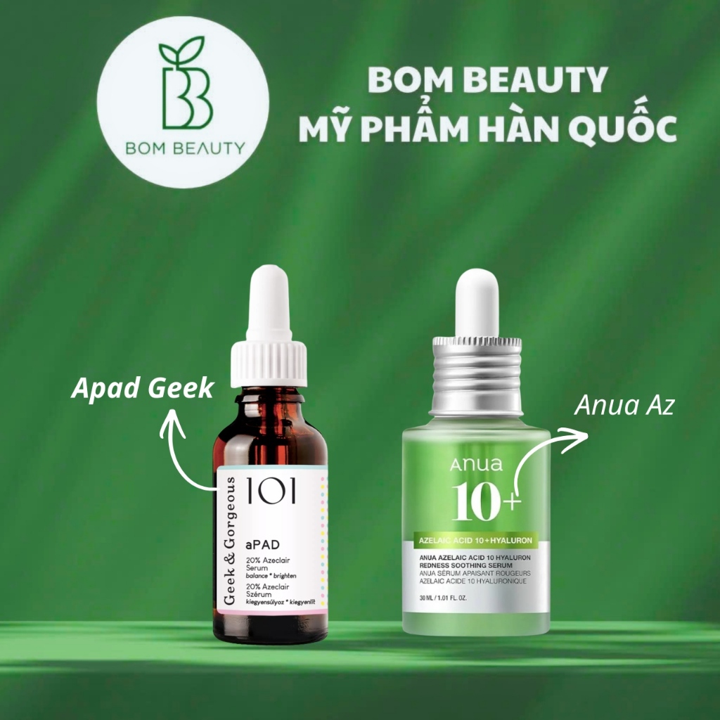 Serum làm dịu kích ứng Apad Geek / Anua Azelaic Acid 10 Hyaluron Redness Soothing