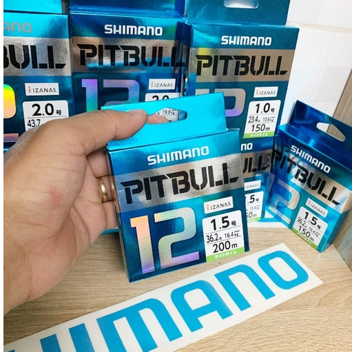 DÂY PE (Dù) SHIMANO PITBULL 12X- 150M-200M