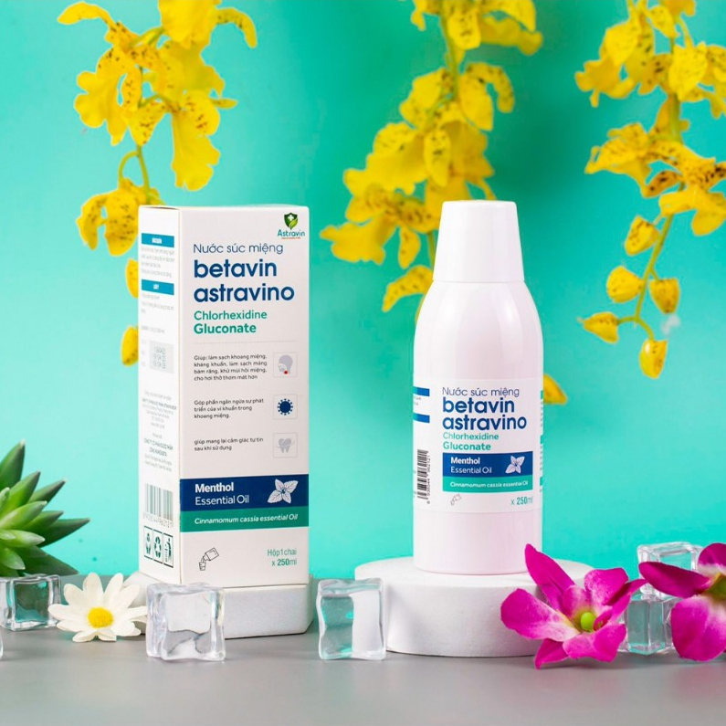 Nước súc Miệng, Họng BETAVIN - ngừa viêm lợi, viêm Họng, viêm Amidan, Amidan mủ, chân răng, vi khuẩn