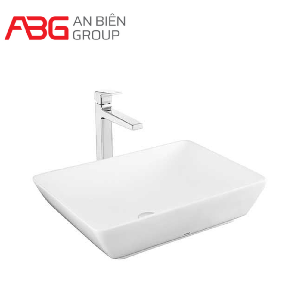 Chậu Lavabo TOTO LT1735#XW đặt trên bàn đá – Chậu rửa mặt công nghệ men sứ trắng cao cấp