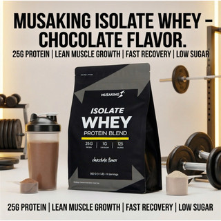 Bột Dinh Duỡng Whey Isolate Musaking 500g+Quà  Tặng