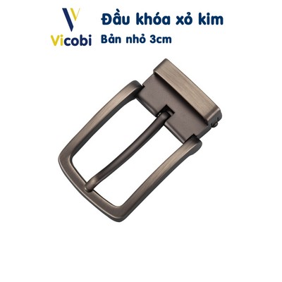 Đầu khóa thắt lưng bản 3cm Vicobi C2, mặt dây nịt dạng xỏ kim