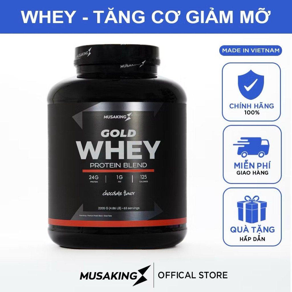 Bột Dinh Dưỡng Whey Gold Blend 2205g - Quà Tặng