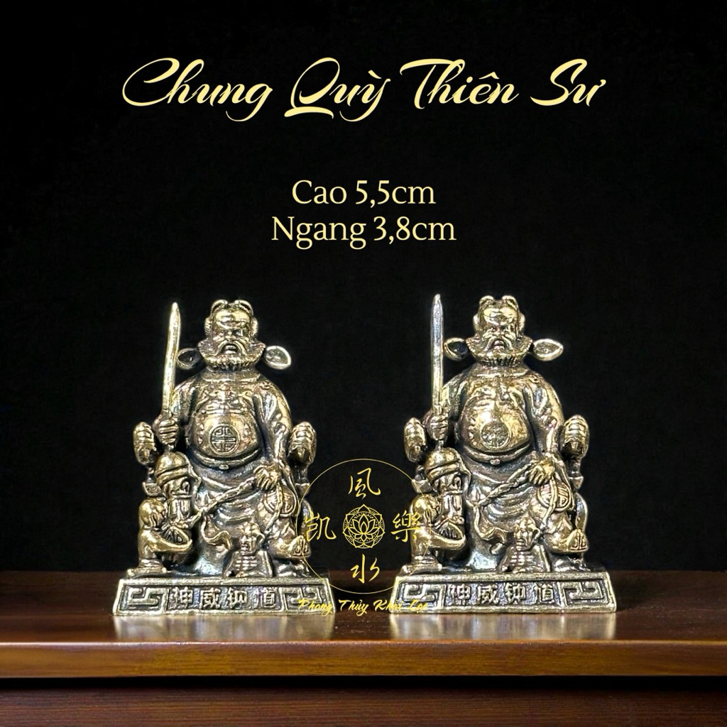 👹 TƯỢNG CHUNG QUỲ THIÊN SƯ BẰNG ĐỒNG - TRẤN TRẠCH, TRỪ TÀ, HỘ THÂN