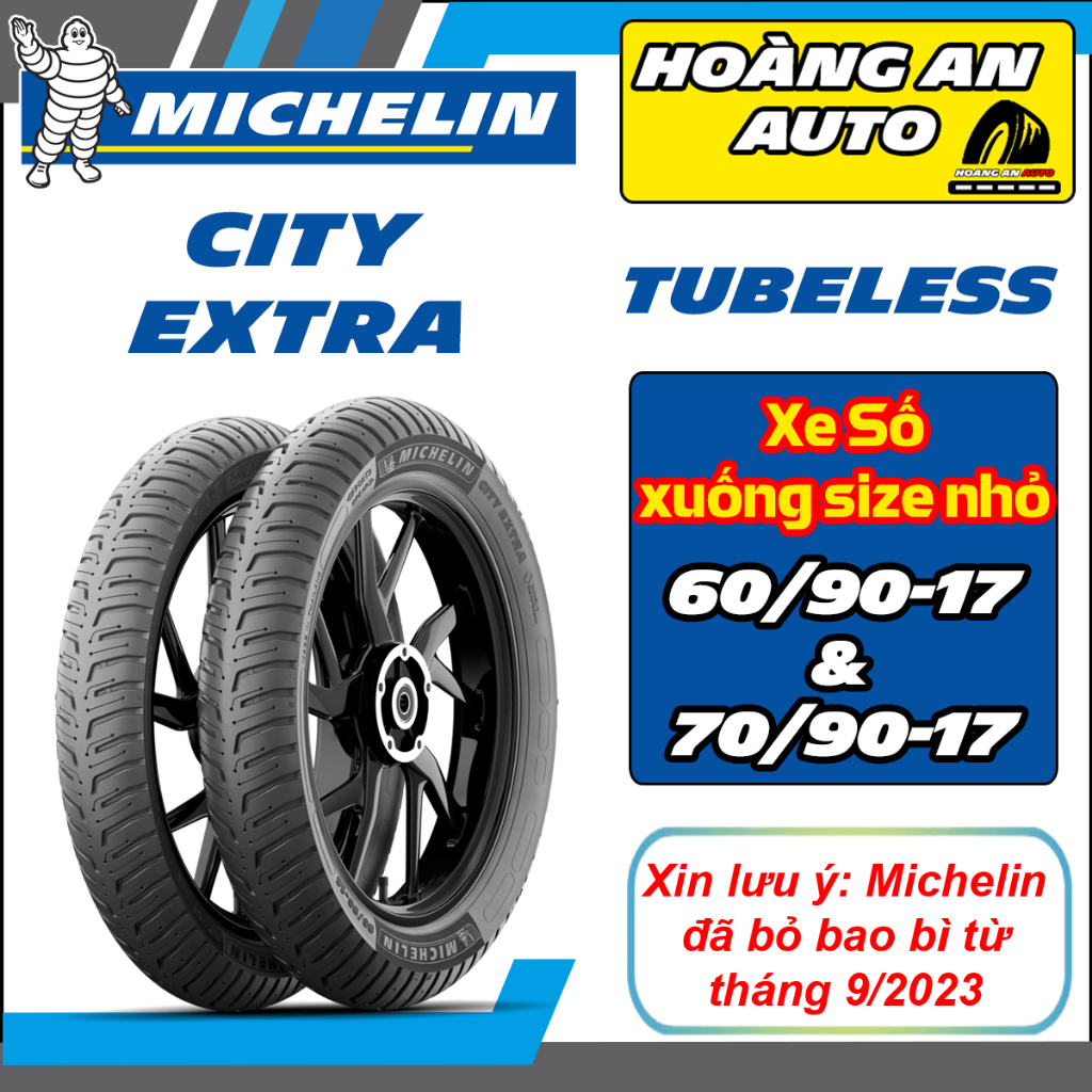 (60/90-17& 70/90-17 City Extra - XE SỐ XUỐNG BÁNH NHỎ) Vỏ lốp xe Michelin City Extra