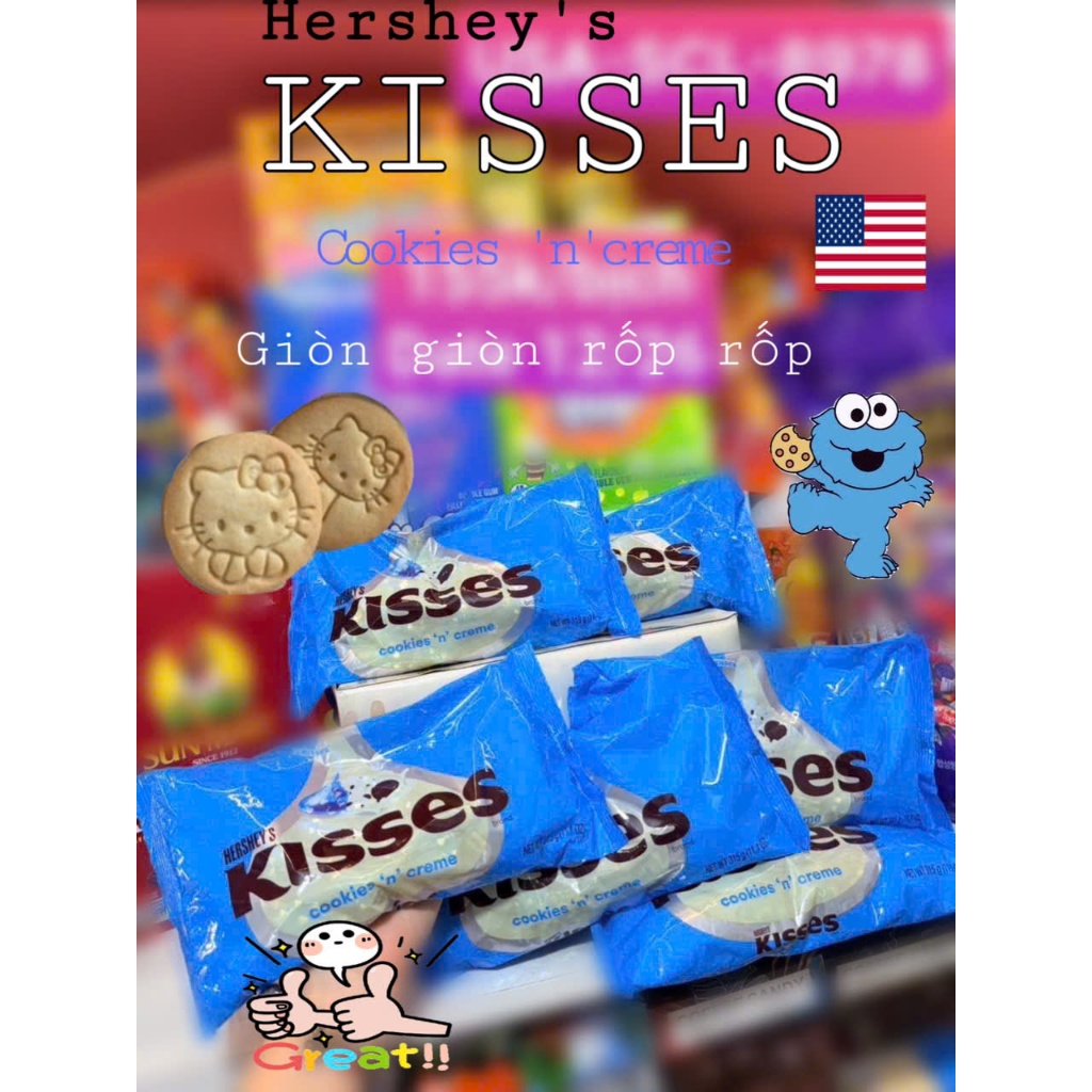 Socola hershey Kisses (mỹ)