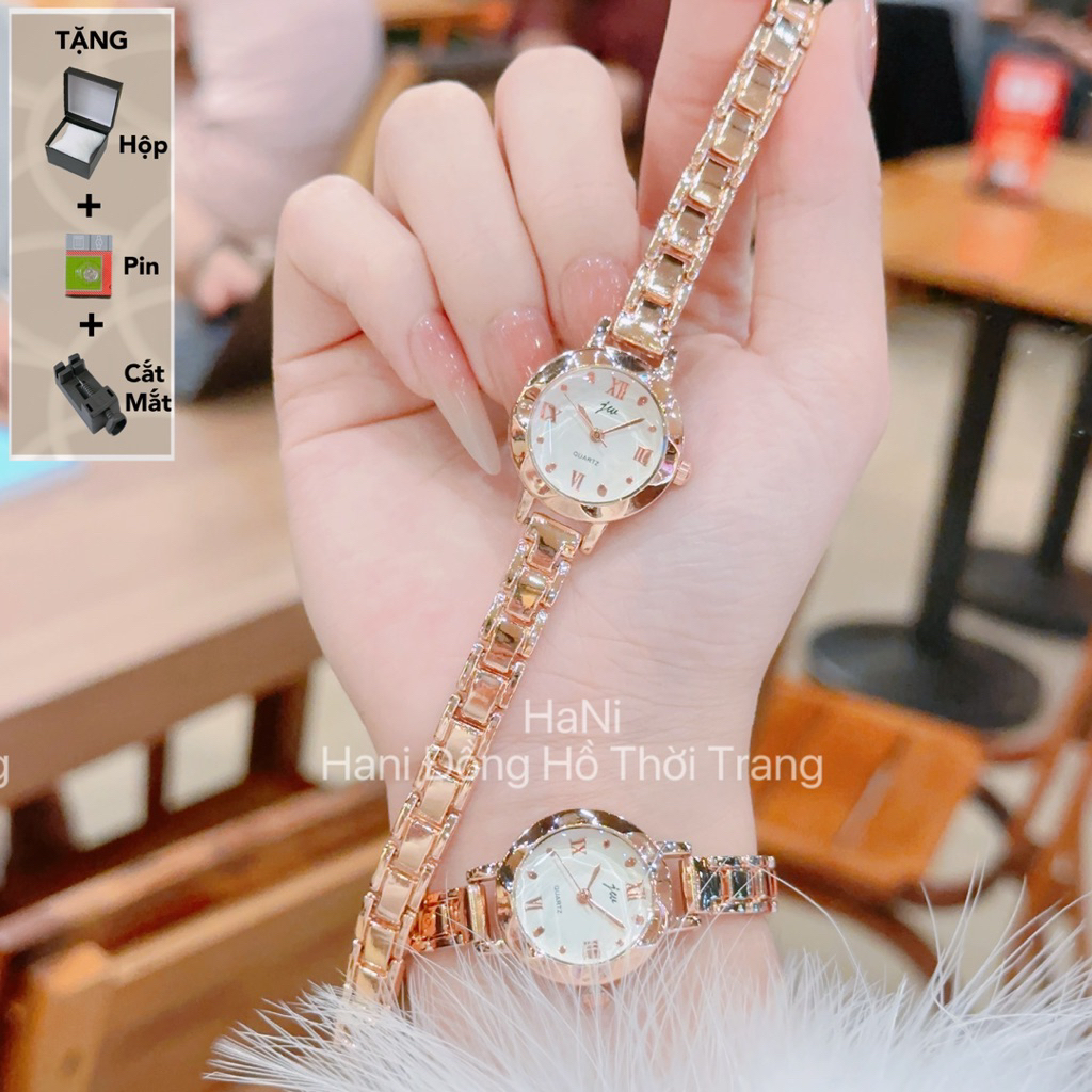 [MUA 1 TẶNG 3] Đồng Hồ Nữ Gossie JW Nhỏ Gọn- Sang Chảnh 4 Màu Lựa Chọn   đồng  hồ