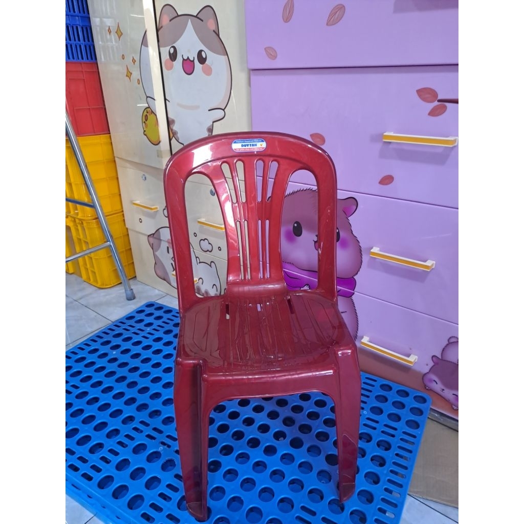 Combo 10 Ghế dựa nhỏ 5 sọc Duy Tân, ghế dựa Duy Tân, ghế quán ăn, ghế gia đình, ghế nhựa cao cấp Duy