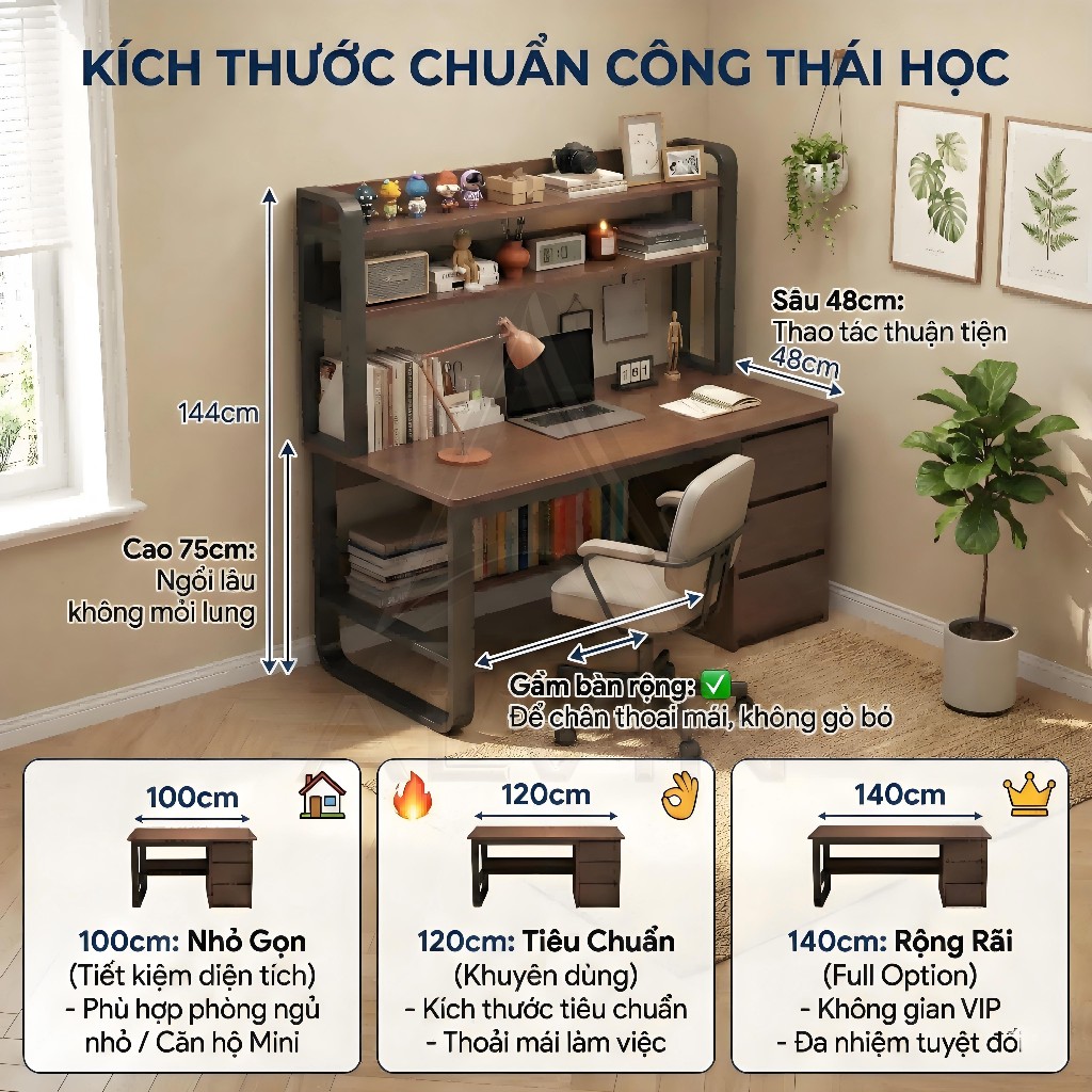 ALVIN Bàn làm việc với tủ chống ẩm và chống gỉ có các ngăn chứa đồ riêng biệt tiết kiệm không gian | BigBuy360 - bigbuy360.vn