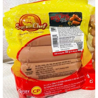 [GIÁ SỈ]Xúc xích Zing Zing CP gói 500g/10 cây