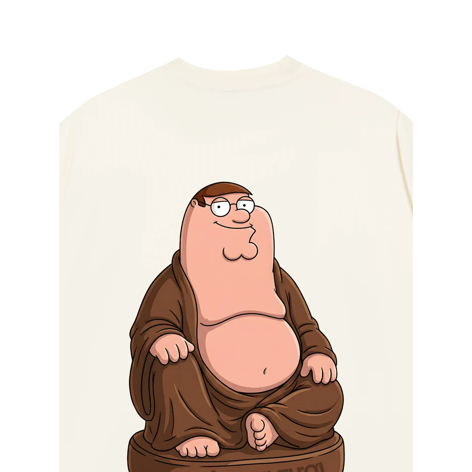 Áo Thun Peter Địa - Luôn Vui Tươi - Áo Vớ Vẩn Vui Tươi - Áo thun Form Oversize 250GSM 100Cotton