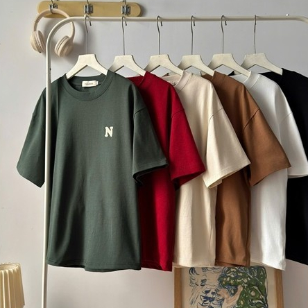 NOOBITA - Áo thun 100% cotton dày 300gsm 8546