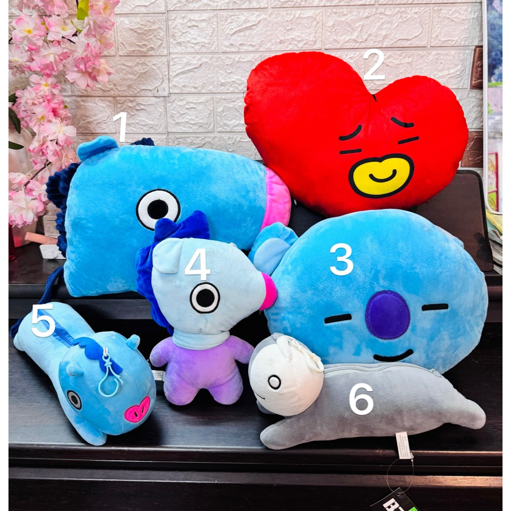 Gấu ôm BTS thanh lý / gấu bông bts / gấu hình bt21 45cm