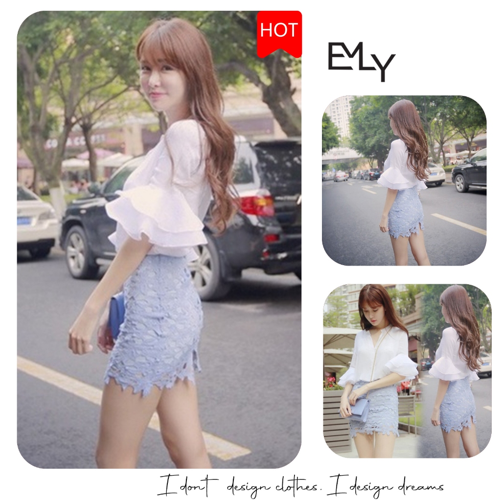 Đầm dự tiệc sơ mi nữ dáng ôm Emilyshop