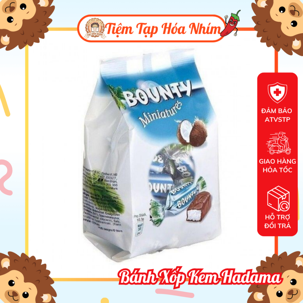 Bounty Miniatures 220g | Chocolate Nhân Dừa