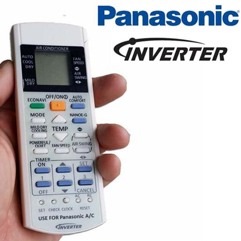 Điều Khiển Điều Hòa Panasonic Inverter 1 Và 2 Chiều Loại Nhỏ - Remote Máy Lạnh Panasonic Inverter