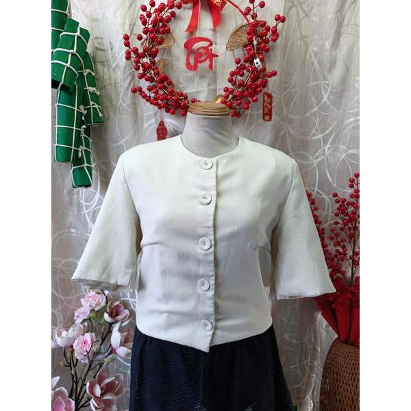 LA MERCI thanh lý - Áo blazer cộc tay dáng ngắn bymo - SIZE L