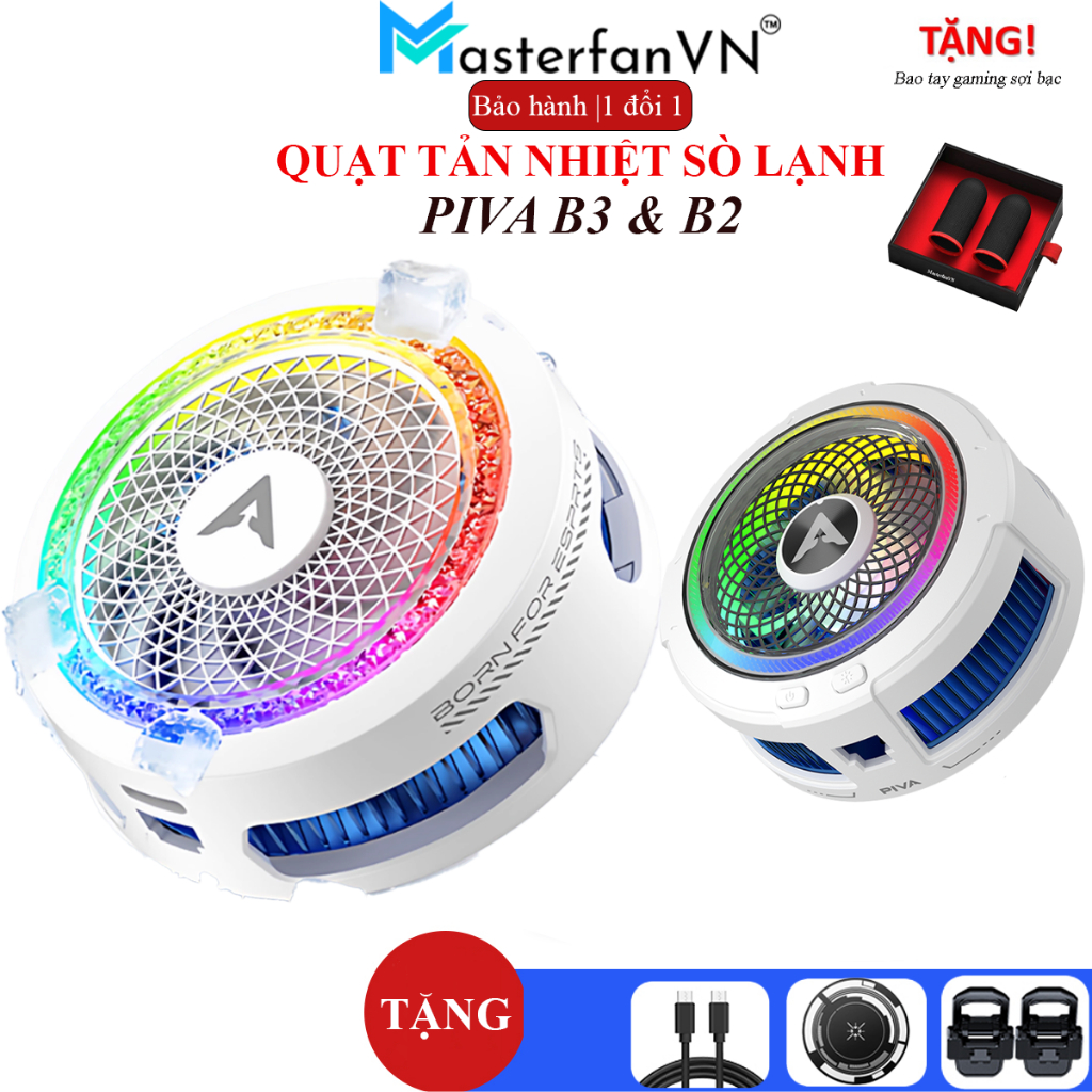 Piva B2 | Piva B3 Quạt tản nhiệt sò lạnh điện thoại thế hệ mới làm lạnh đóng băng hỗ trợ tăng fps liên quân PUBG | BigBuy360 - bigbuy360.vn