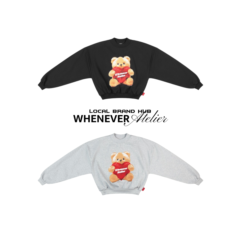 𝐖𝐇𝐄𝐍𝐄𝐕𝐄𝐑 𝐀𝐓𝐄𝐋𝐈𝐄𝐑 | BEAR SWEATER / 2 COLOR