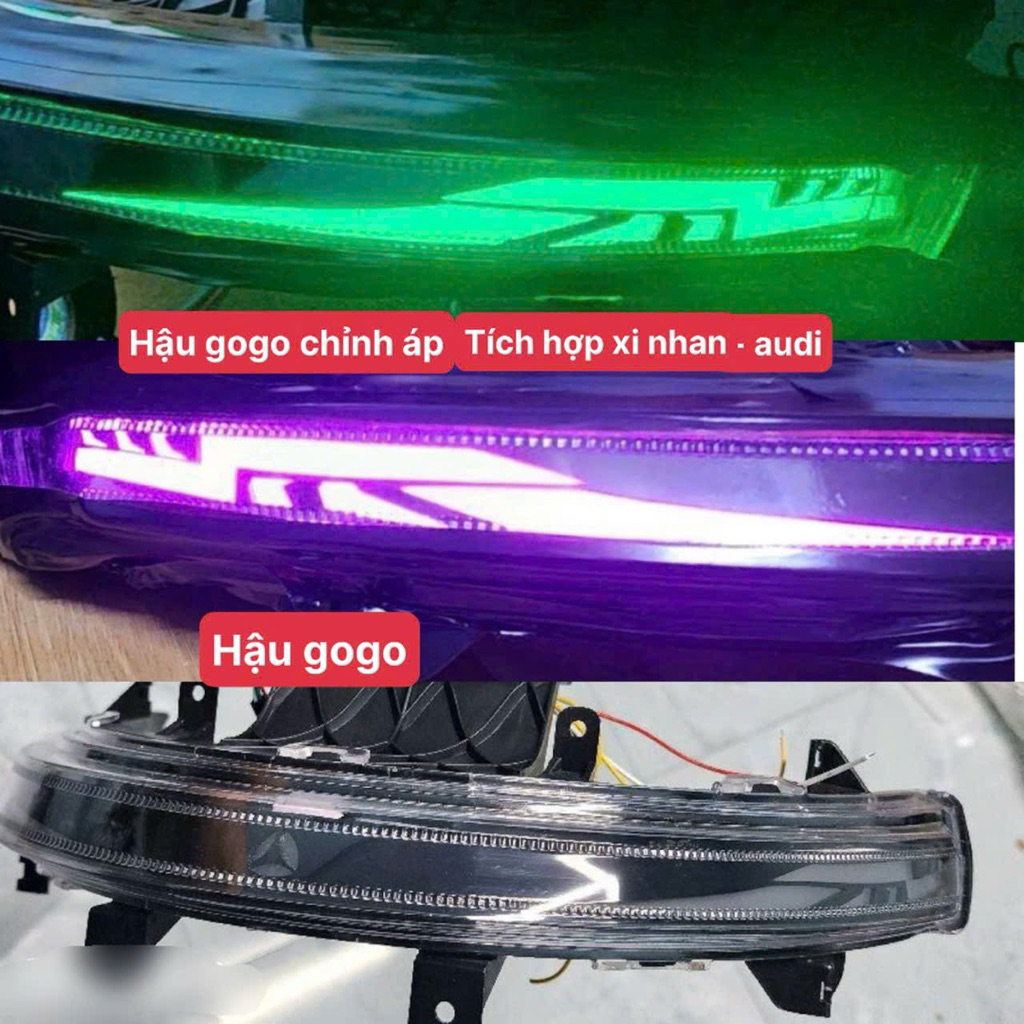 Đèn hậu gogo chỉnh áp tích hợp xi nhan + audi (phun bộ)