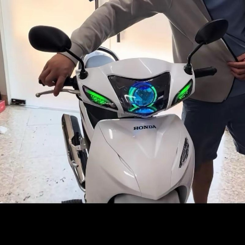 COMBO BI CẦU SU VÀ XI NHAN I8 lắp cho wave (50-100-110) kèm mạch nguồn