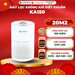 [UVG] Máy Lọc Không Khí Diệt Khuẩn UVGREEN KA150 20m2, HEPA H13 Lọc Bụi Mịn, UVC Led Diệt Khuẩn, Tinh Dầu