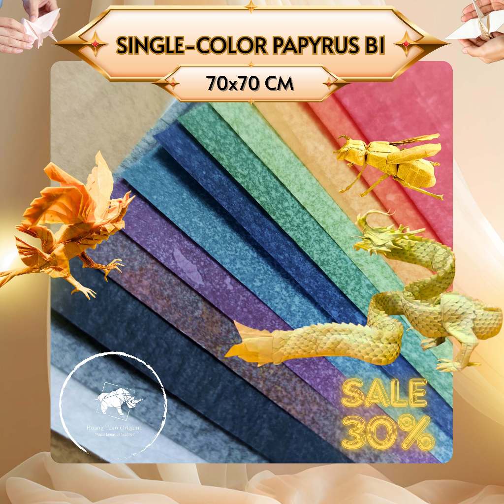 GIẤY ORIGAMI AI CẬP MỎNG B1 70X70 CM - PAPYRUS B1 70X70 CM 30GSM