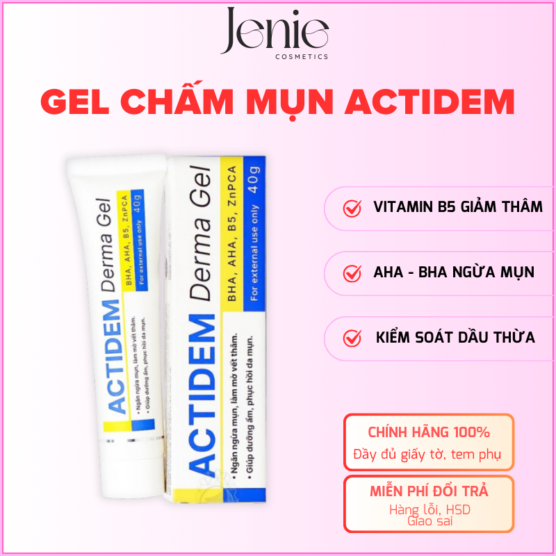 Kem giảm mụn mờ thâm sạch sâu lỗ chân lông Actidem derma và extra bản 18g chính hãng