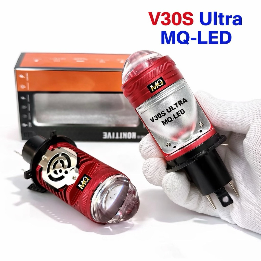 Đèn Pha Bi Cầu V30S Ultra H4 Lắp Ô tô Xe Máy Pha Bi Cầu V30 S Chống Chói Cắt Sáng R02