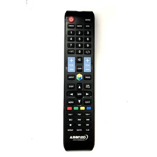 Remote Điều khiển từ xa cho TV ASANZO Smart/LCD/LED (loại dài có nút hình lục giác)