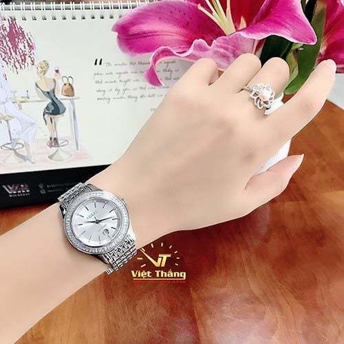 Đồng Hồ Nữ Kim Loại  Dây Da Aolix 1040