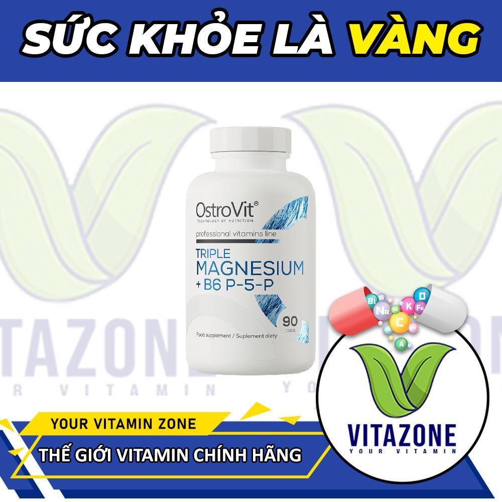 Bổ Sung Magiê và Vitamin B6 P5P Ostrovit (90 Viên)