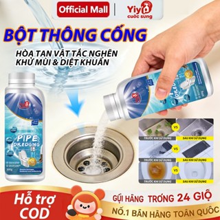 Bột Thông Cống Cực Mạnh - Diệt Khuẩn 99.9% Khử Mùi Tức Thì Không Cần Tháo Lắp, Không Hại Ống, Phân Hủy Tắc Nghẽn Nhanh