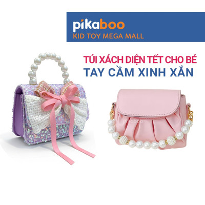 Túi xách diện tết cho bé Pikaboo, món quà phù hợp cho bé mang theo khi đi chơi tết, đi dạo, chụp ảnh