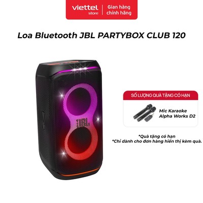 Loa Bluetooth JBL PARTYBOX CLUB 120 Chính hãng | Công Suất 120W | Ghép Nối Đa Loa