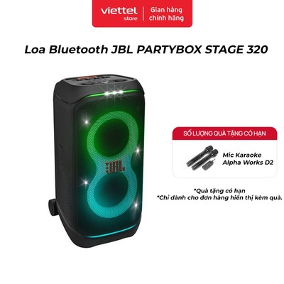 Loa Bluetooth JBL PARTYBOX STAGE 320 | Công suất 240W | Ghép Nối Đa Loa