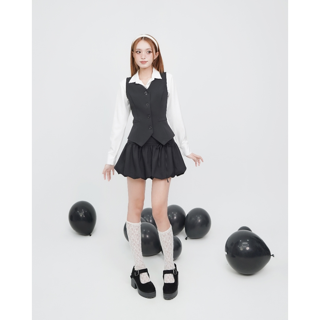 DALLA Chân váy bí phối nơ (CV19) | BigBuy360 - bigbuy360.vn