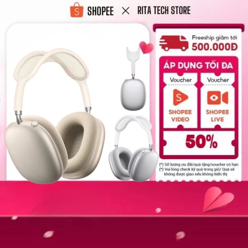 Tai nghe chụp tai W65 Plus Hoco [Tặng bọc tai nghe]  bản cao cấp bluetooth 5.4 thiết kế sang trọng c