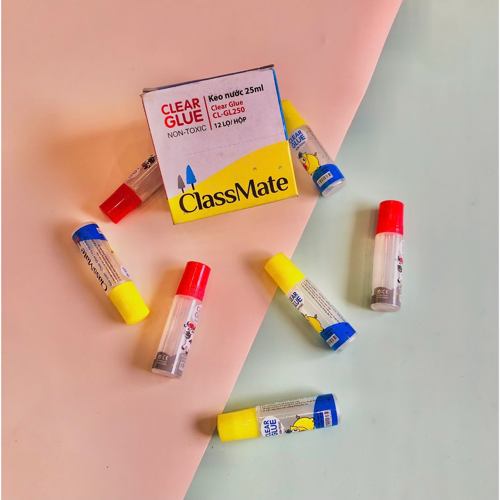[ANKICO x CLASSMATE] Keo nước Classmate - GL250 (màu ngẫu nhiên vàng/đỏ)