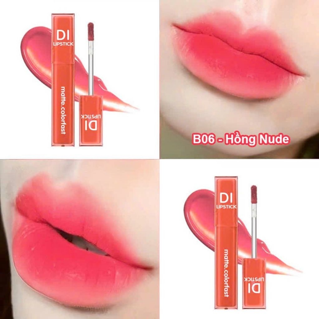 Son hồng nhạt son DI hồng phấn, son hồng lì son hồng nude, son màu hồng màu son nhẹ nhàng trong trẻo