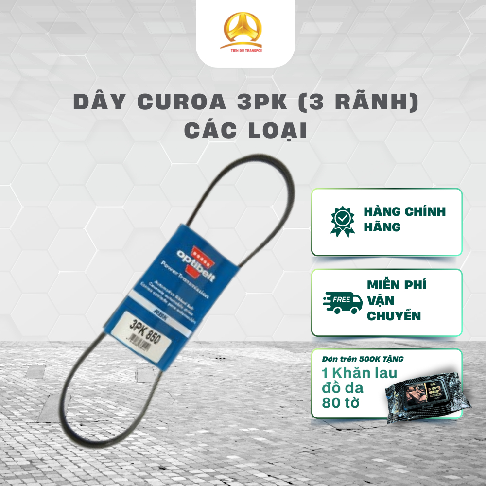 Dây Curoa 3PK Ô Tô – 3PK640 / 3PK645 / 3PK790 / 3PK798 / 3PK817 / 3PK850 / 3PK855 – Dây Trợ Lực, Dây