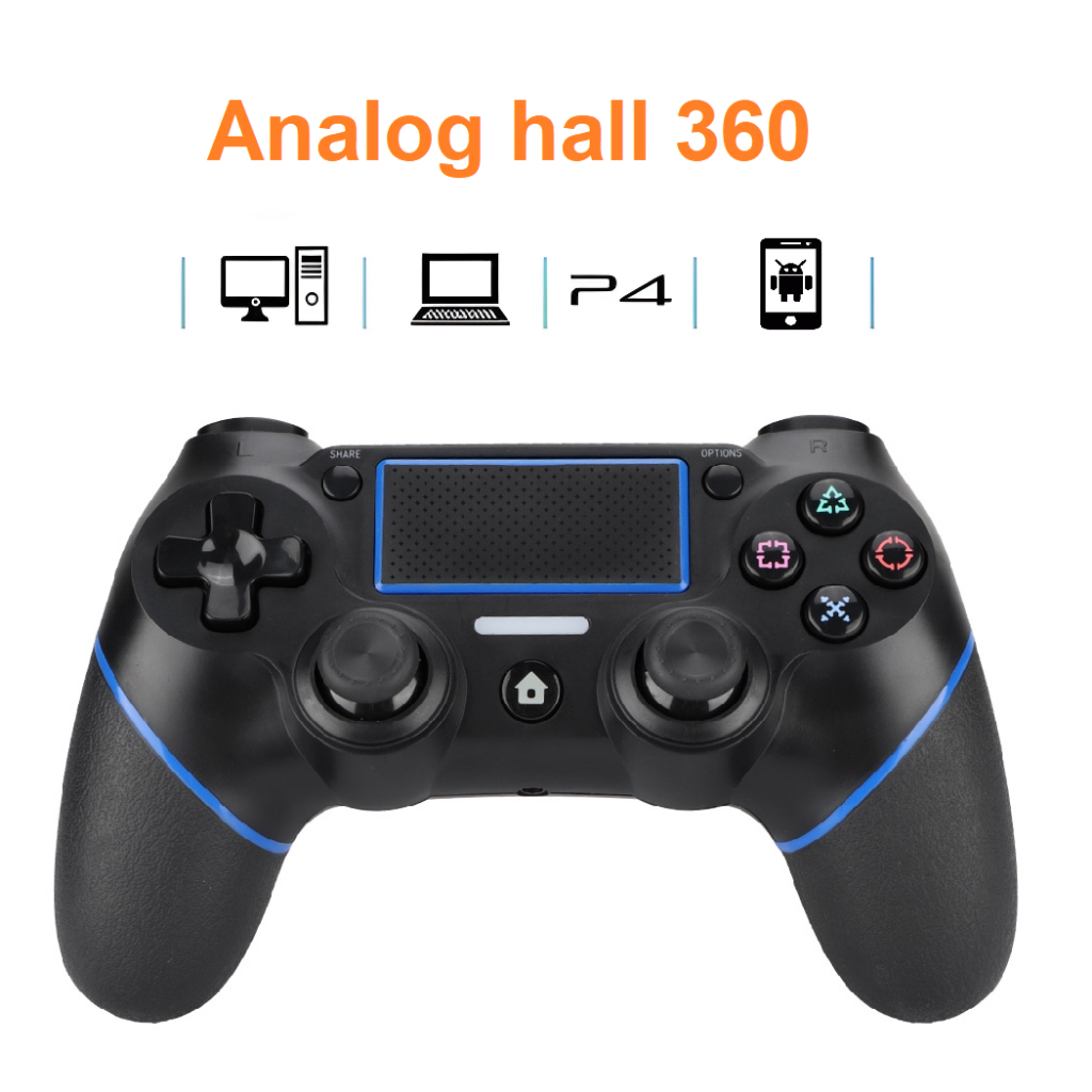 Tay cầm P4 Plus Hall effect 360 chống trôi không dây tương thích Window Console P4 Android