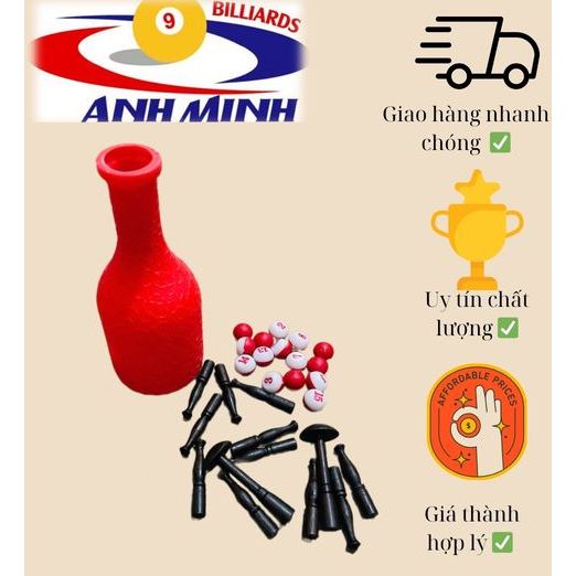 Trọn full bộ dù bida - bộ dù nhỏ  ( bao gồm 1 bộ dù nhỏ + 1 hồ lô +1 bộ số)