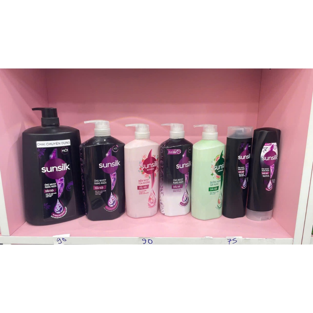 Chai dầu gội - xả SUNSILK ĐEN