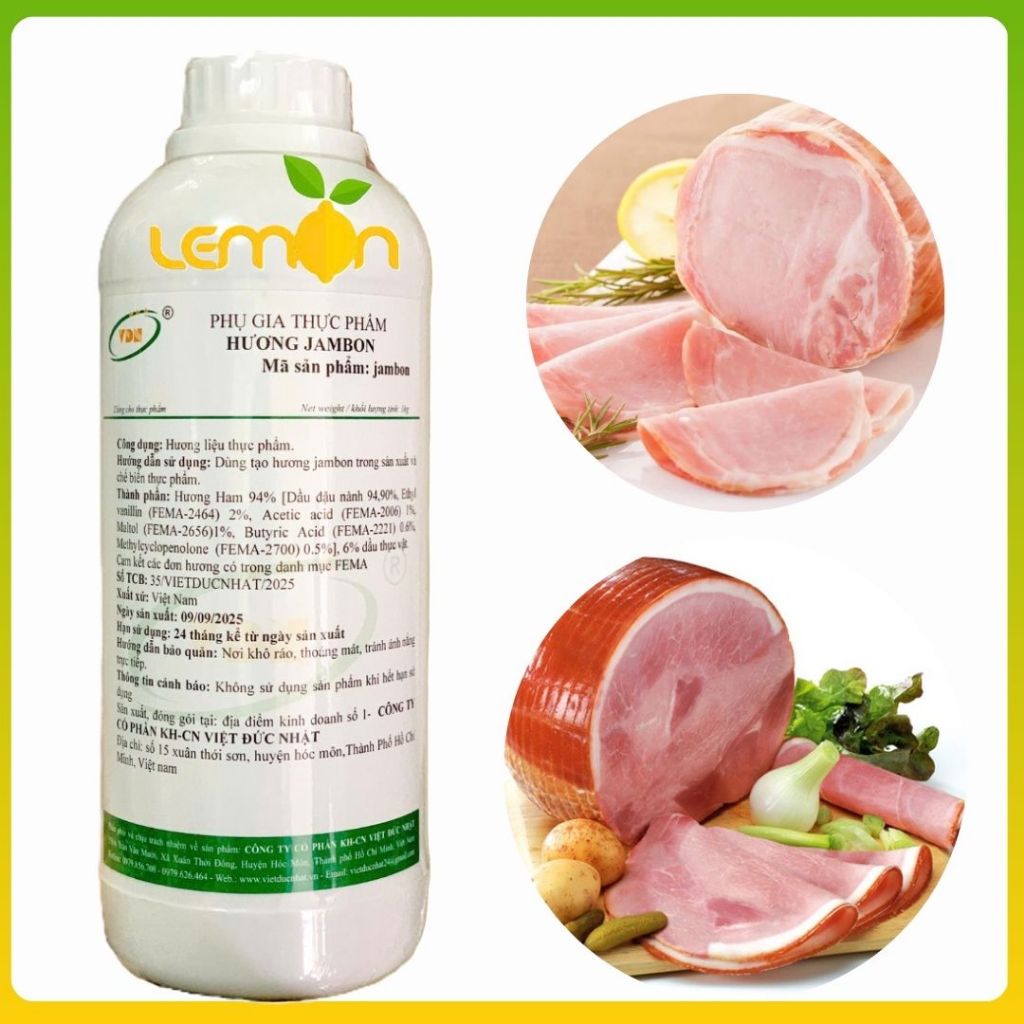 1Kg Hương jambon - Hương dăm bông dạng lỏng VDN, tạo mùi thơm cho Jambon