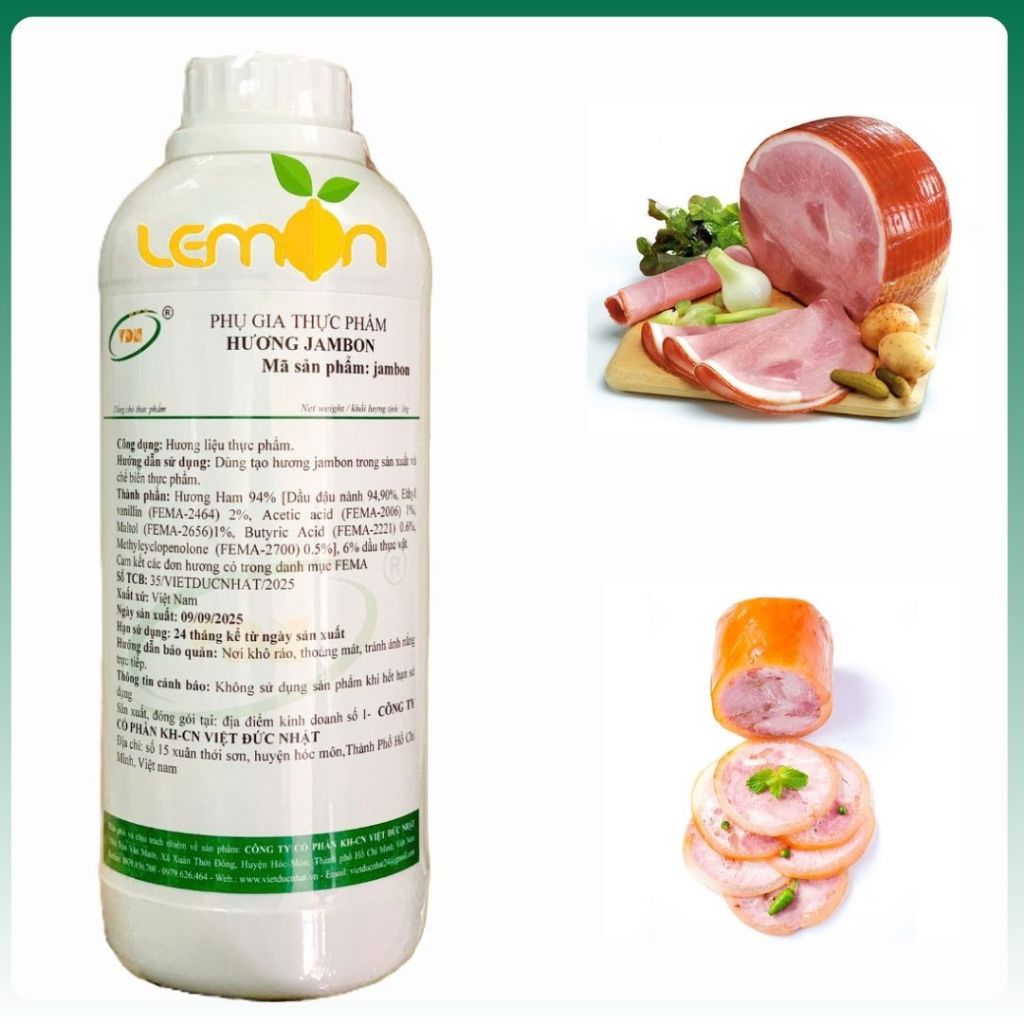 1Kg Hương Jambon dạng lỏng VDN tạo mùi đặc trưng cho Jambon