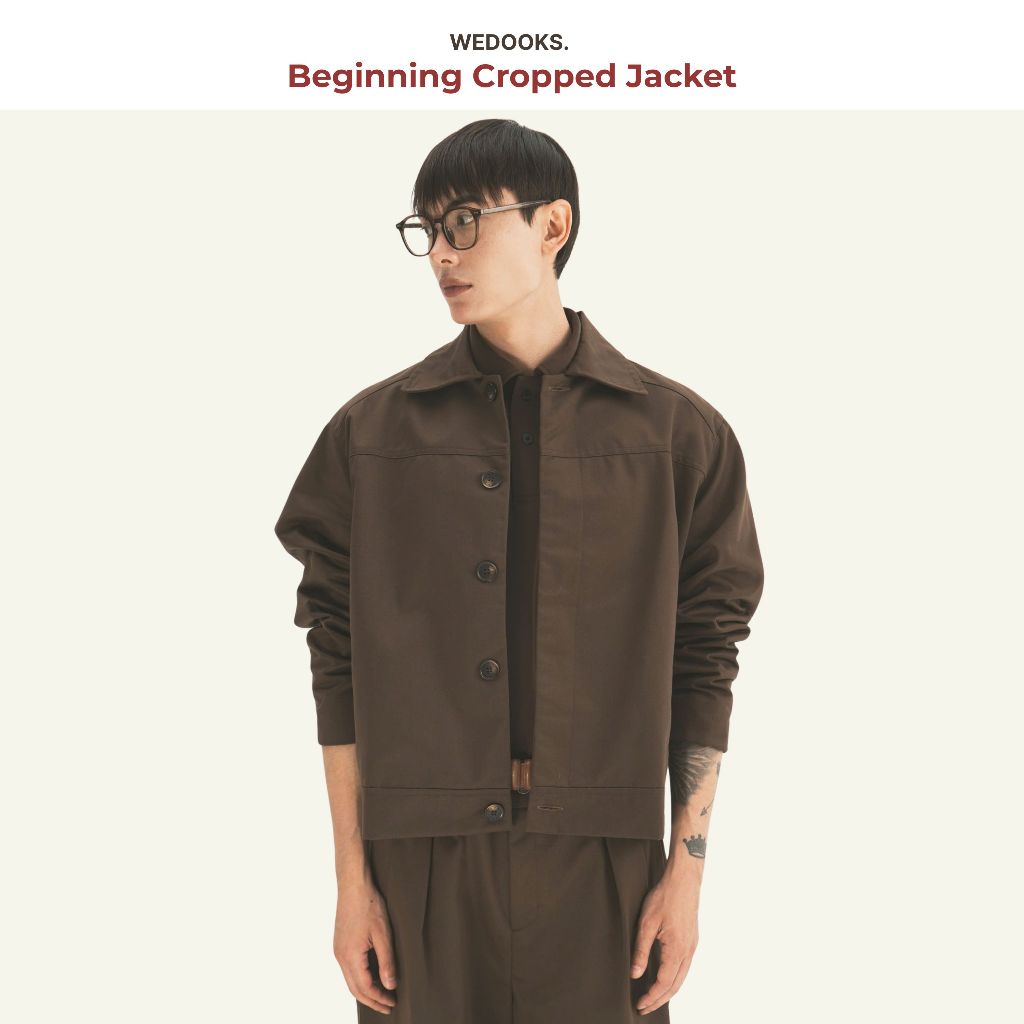 ÁO KHOÁC KAKI NAM FORM CROPPEDD - 𝐁𝐄𝐆𝐈𝐍𝐍𝐈𝐍𝐆 𝐂𝐑𝐎𝐏𝐏𝐄𝐃 𝐊𝐀𝐊𝐈 𝐉𝐀𝐂𝐊𝐄𝐓